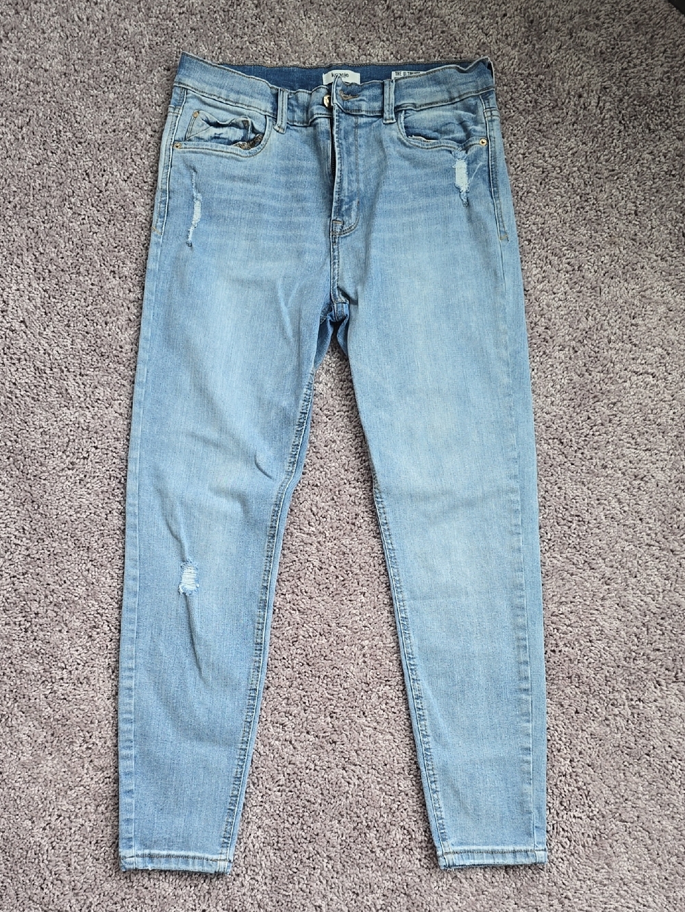 Kensie Light Wash High Rise Skinny Jeans Size 10/30